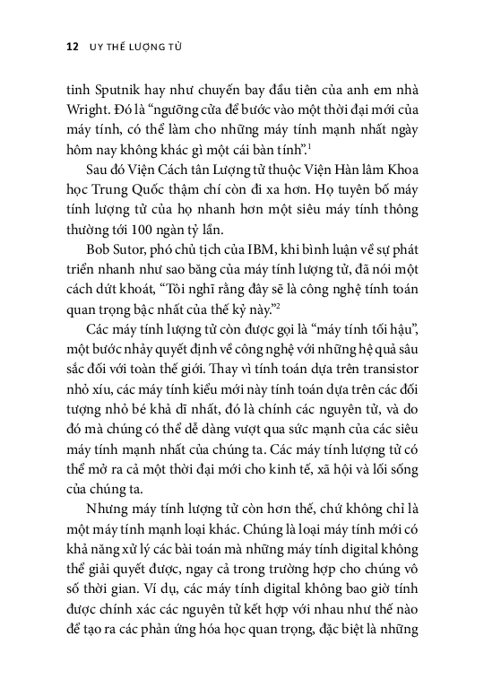 Uy thế lượng tử. Cuộc cách mạng máy tính lượng tử sẽ làm thay đổi tất cả như thế nào
