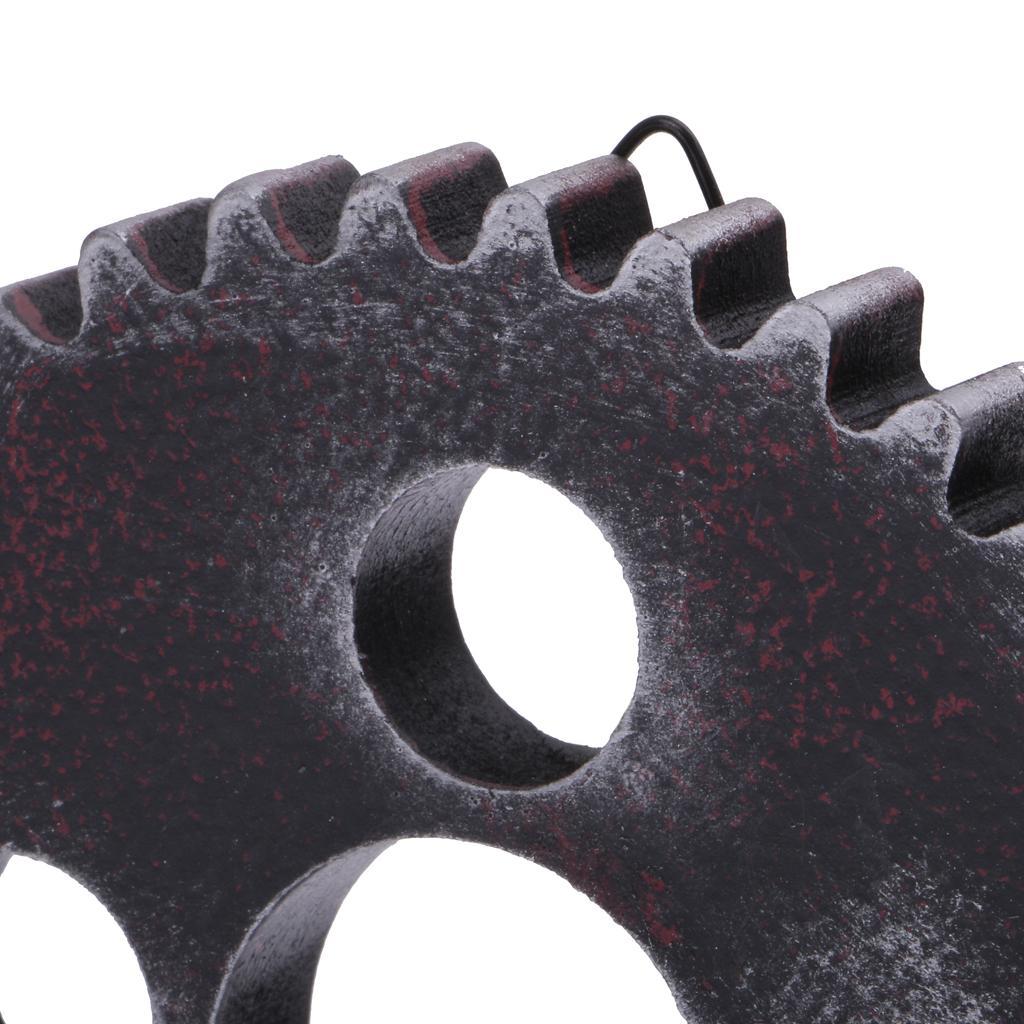 3Pcs Retro Industrial Design Steampunk Wooden Gears 12cm for Home Decorative