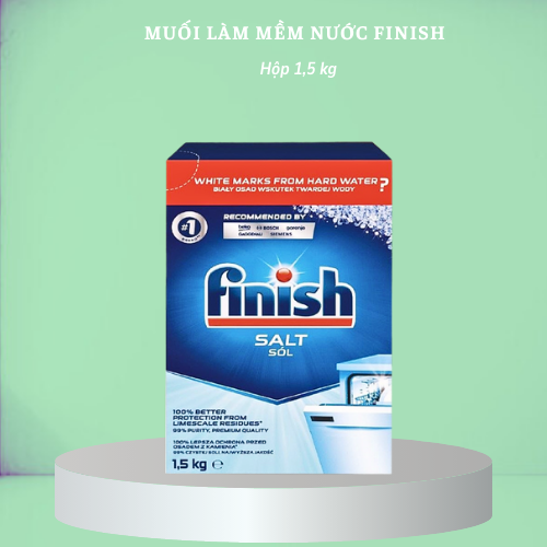 Muối Rửa Bát Finish 1.5Kg - Làm Mềm Nước