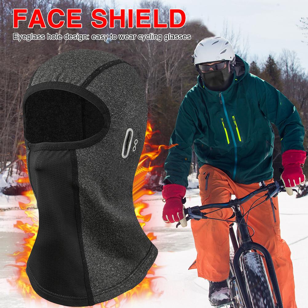 Mũ xe đạp mùa đông ấm áp khăn quàng cổ balaclava mặt bọc mũ bảo hiểm mũ bảo hiểm mũ bảo hiểm mũ bảo hiểm xe máy trượt tuyết MAT Color: Black no hole