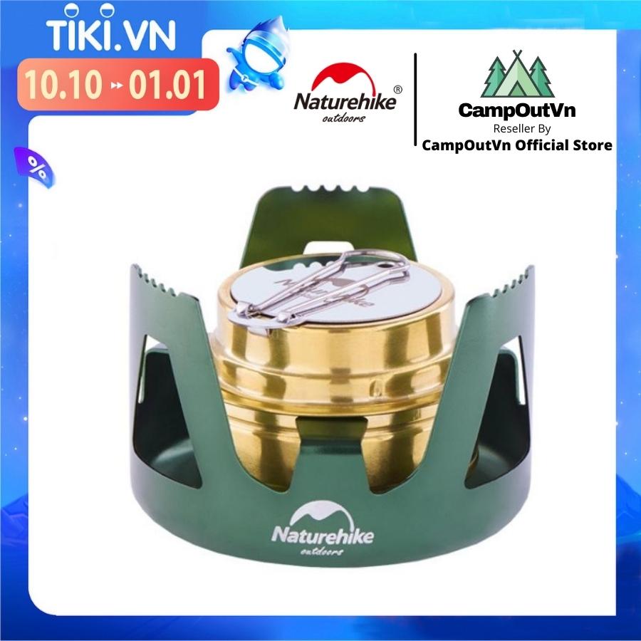 Đồ cắm trại bếp cồn Naturehike NH18L001 dụng cụ nấu nướng nhỏ gọn du lịch dã ngoại A435