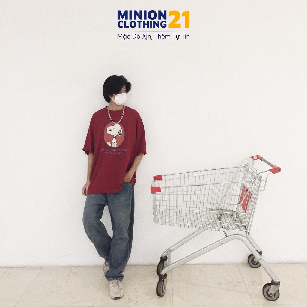 Quần jeans ống rộng MINION CLOTHING cài eo lưng cạp cao Unisex nam nữ Ulzzang chất jean bò cao cấp dày dặn Q5586