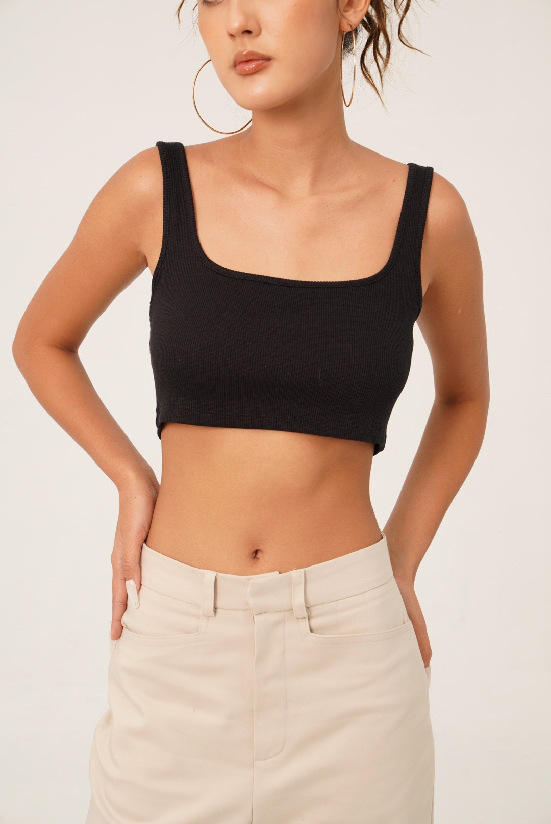 Áo ba lỗ croptop tanktop áo thun dáng ngắn Mia Ritta A2062