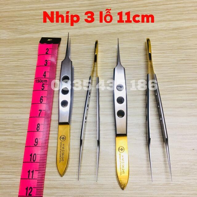 (Hàng về) Nhíp 11cm có mấu-Nhíp 3 lỗ