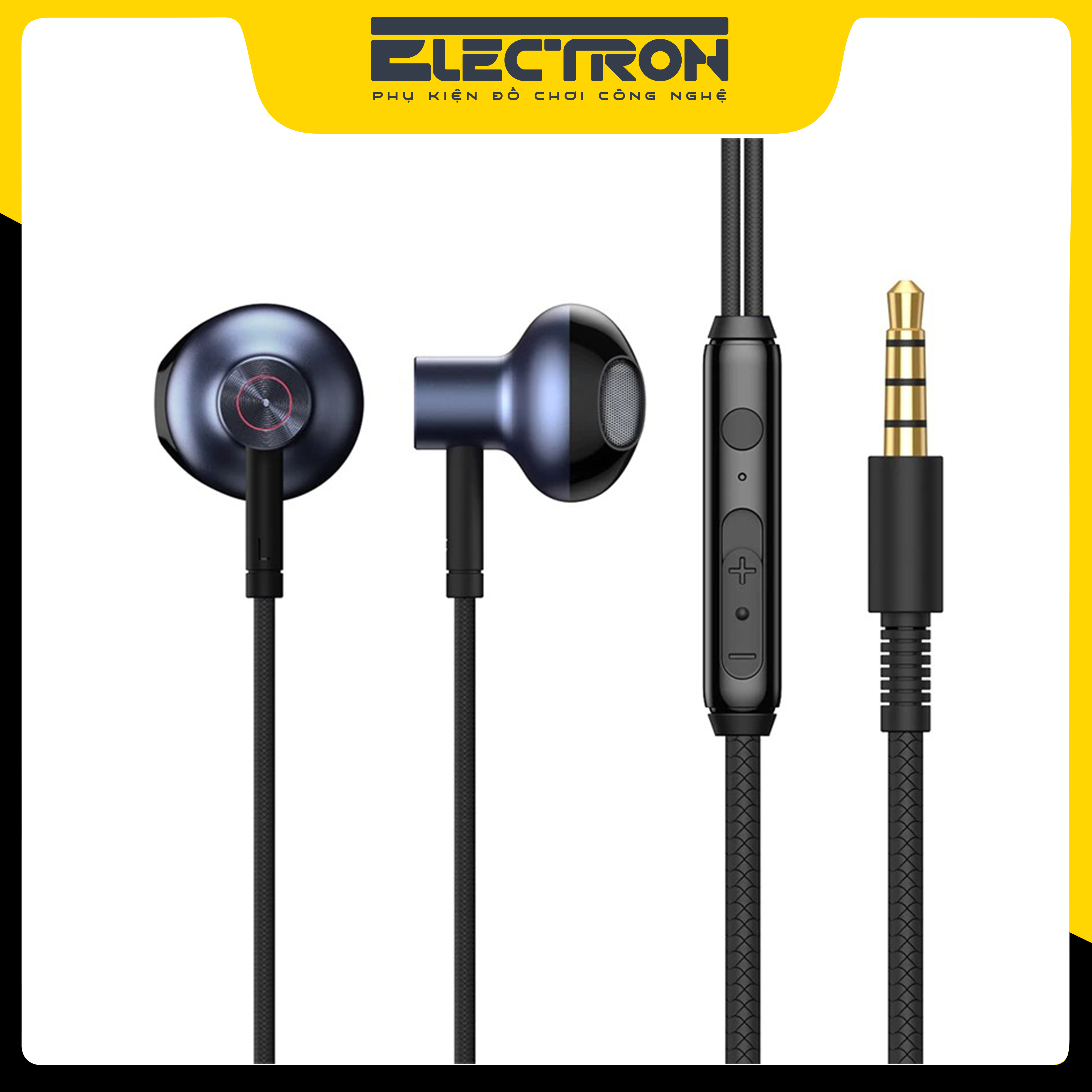 Tai nghe AUX 3.5mm Baseus Encok H19 Wired Earphone (6D surround, Deep Bass, with ECM Microphone for HD Calling)