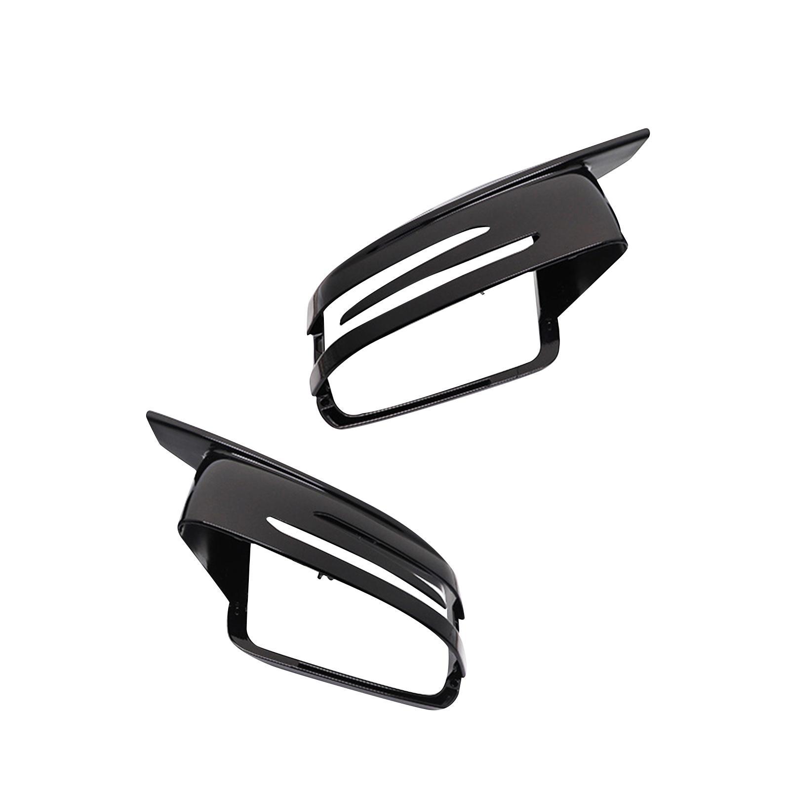 2Pcs Side Rearview Mirror Cap Cover for Mercedes- C Class