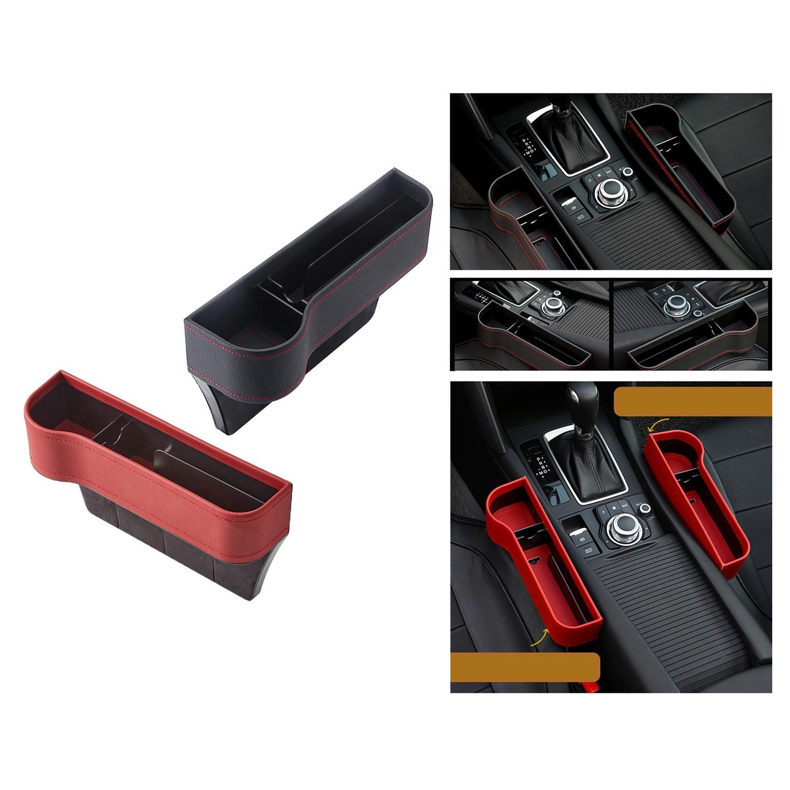 2Pc Car Seat Organizer Accessories Leak Proof Fits for Sunglasses Wallet Key
