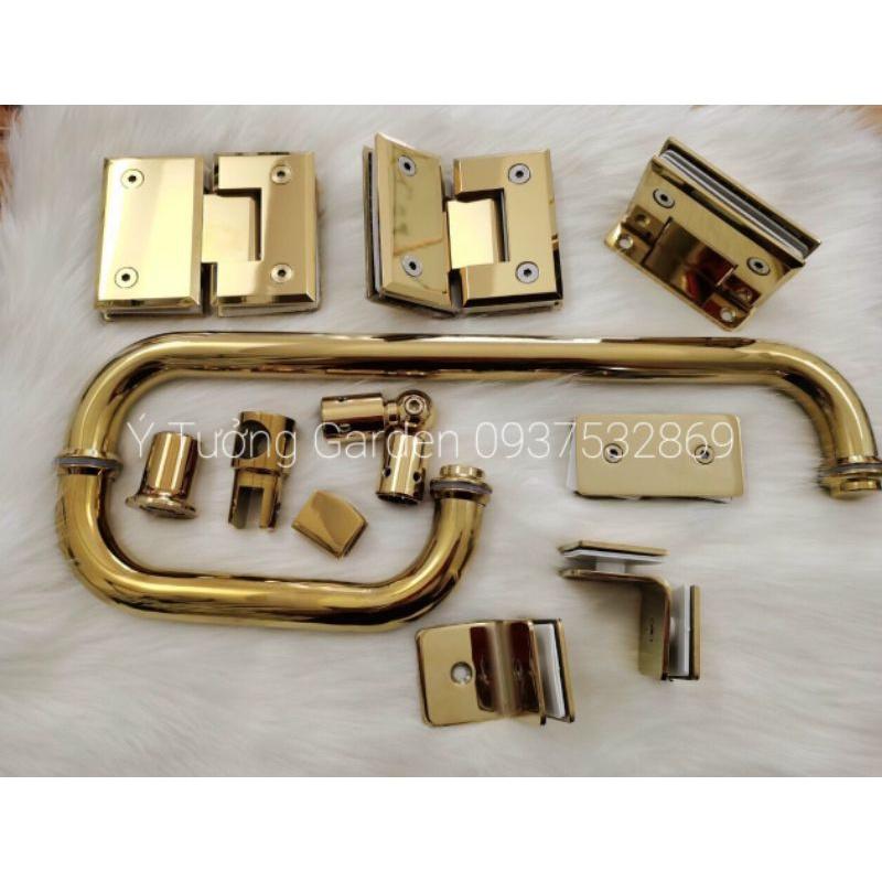 Bản lề phòng tắm kính mạ vàng