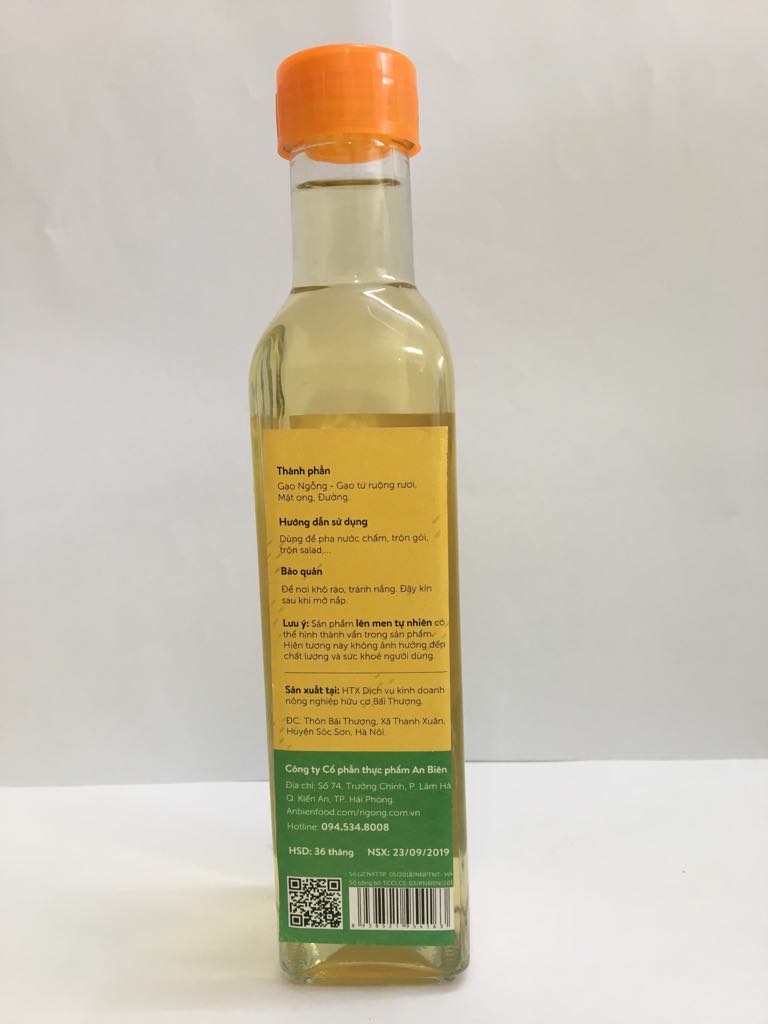 Dấm gạo lứt - Ngỗng nguyên chất 100%