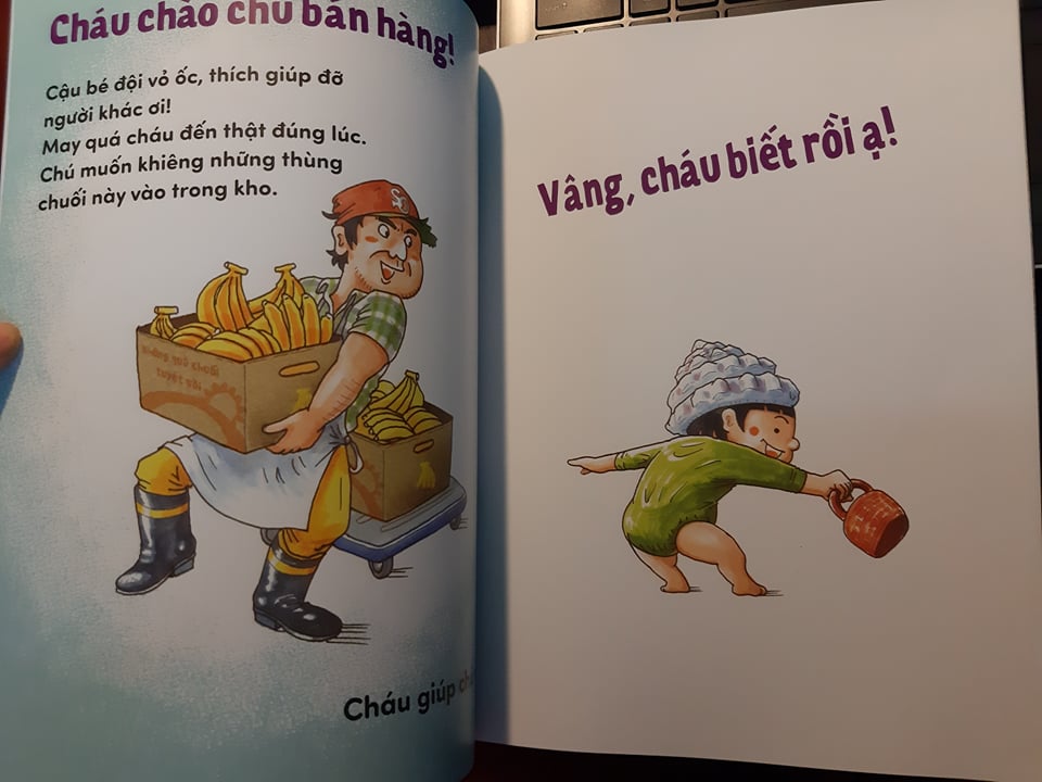 Ehon Nhật bản  dành cho bé 3-6 tuổi: Cậu bé thích giúp đỡ người khác