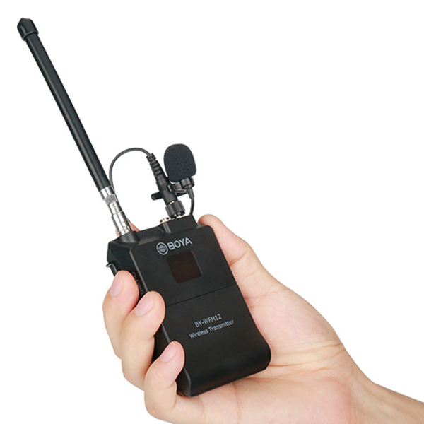 Micro Không Dây VHF Dành Cho Máy Ảnh Boya BY-WFM12 - Hàng Chính Hãng