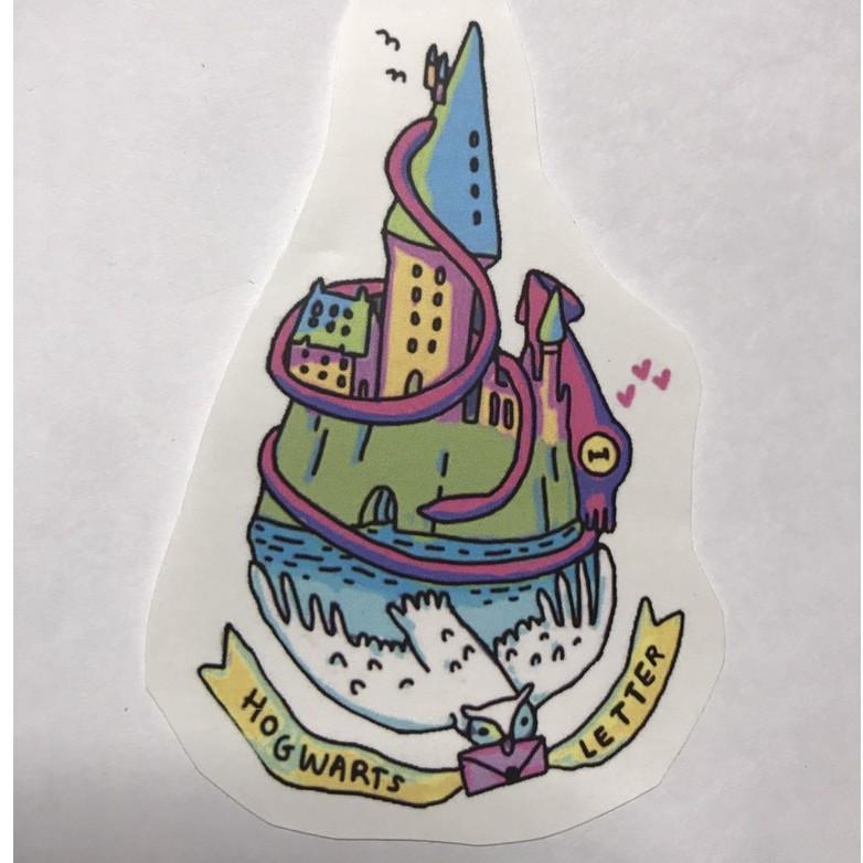 Sticker dán về trường Hogwarts Harry Potter l Hình dán Hogwarts Letter l - Zip A1