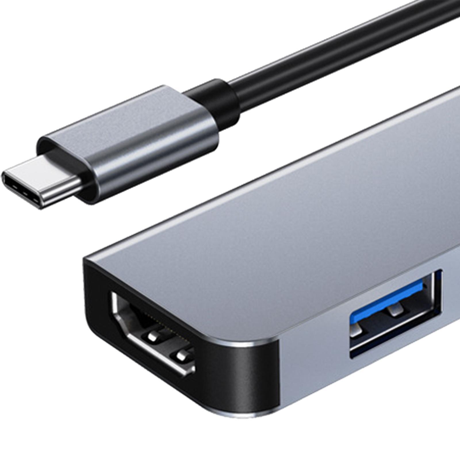 USB C Hub Adapter with 4K   1 USB 3.0 + 1 USB 2.0 Ports