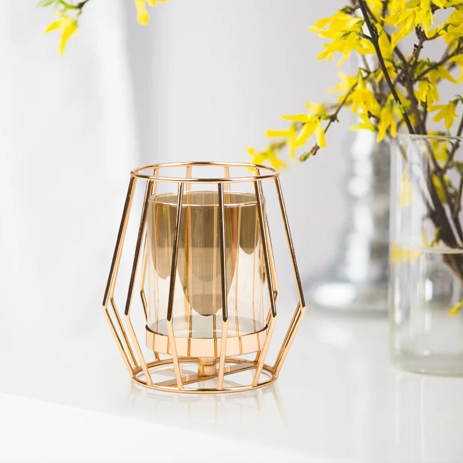 Iron Candle Holder Tealight Candlestick  Flower Vase Event Decor