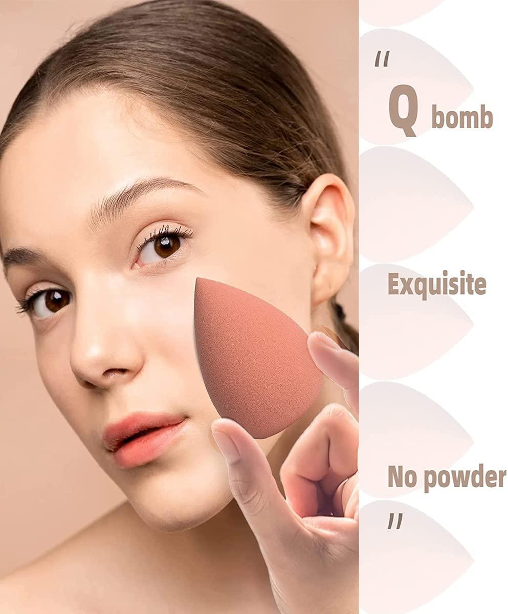 Bọt Biển Trang Điểm, Bọt Biển Trộn Kem Nền 8 Gói, Bộ Trang Điểm Làm Đẹp Chuyên Nghiệp Dùng Với Kem Nền Và Phấn Phủ