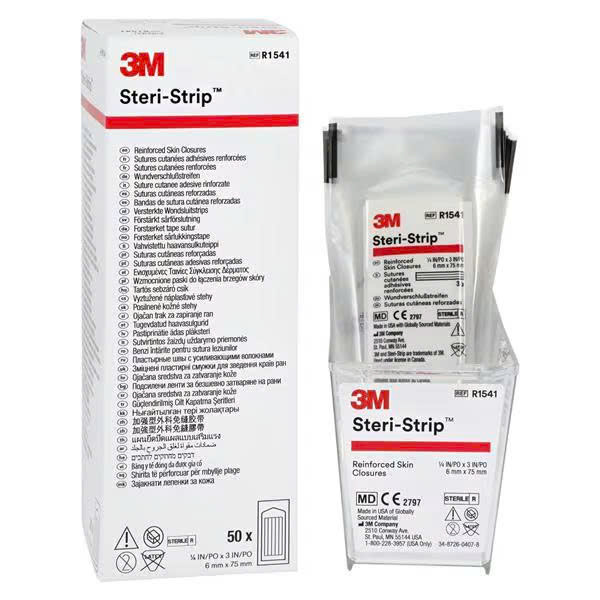 Miếng dán thay chỉ khâu da Steri-Strip R1541 6mm x 75mm (1/4IN x 3IN)