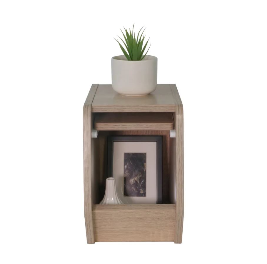 SB Furniture, Looms, Jayden-B Open Box, Solid Oak Color, W20xD30xH30 cm.