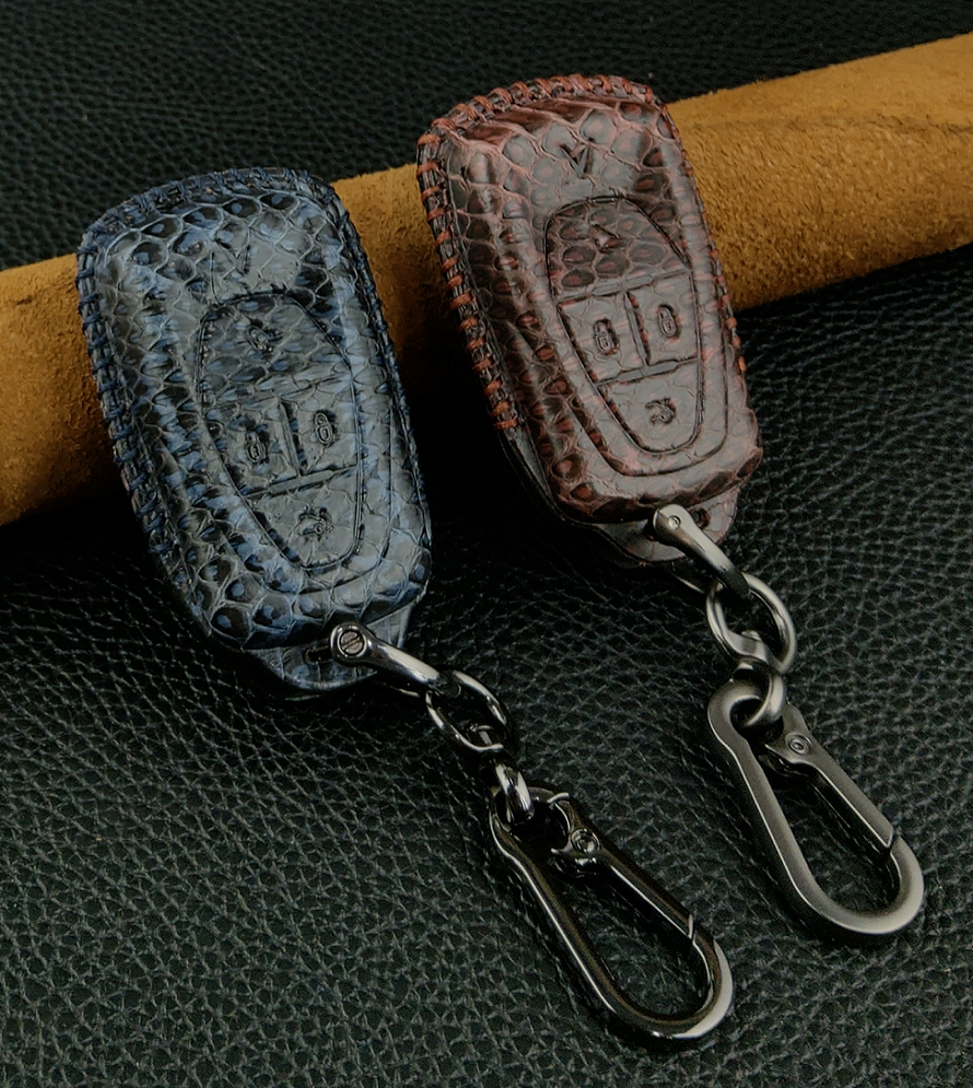 Bao Da cho Chìa Khóa Ô Tô Handmade Vinfast VF e34 VF8 VF9 Da Rắn thật