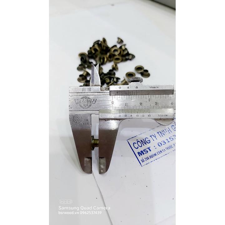 Khoen ore mắt cáo 5mm Bằng sắt xi màu ĐỒNG Khuy mắt cáo bấm bạt, túi giấy Túi 100 cái / 1000 cái / 1kg Không long đền