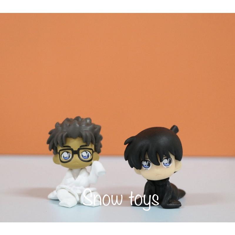 Mô hình Conan - Trọn bộ 6 mô hình nhân vật Conan teo nhỏ Conan Shinichi Haibara Ai Gin Amuro Hattori Heiji