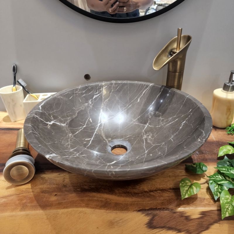 Lavabo đặt bàn - Lavabo đá tự nhiên - Lavabo cổ điển