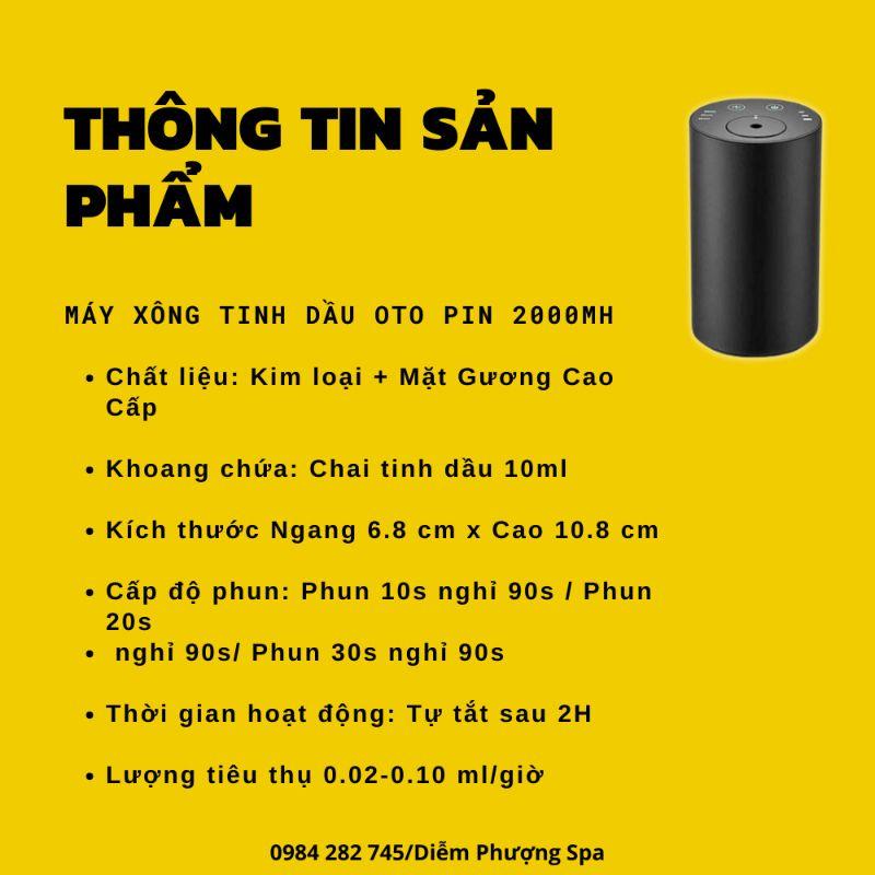 Máy khuếch tán tinh dầu dùng trong xe Ô TÔ