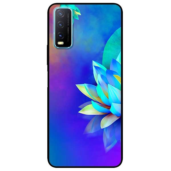Ốp lưng dành cho Vivo Y20 - Y20s - Y12s mẫu Sen Xanh Tím
