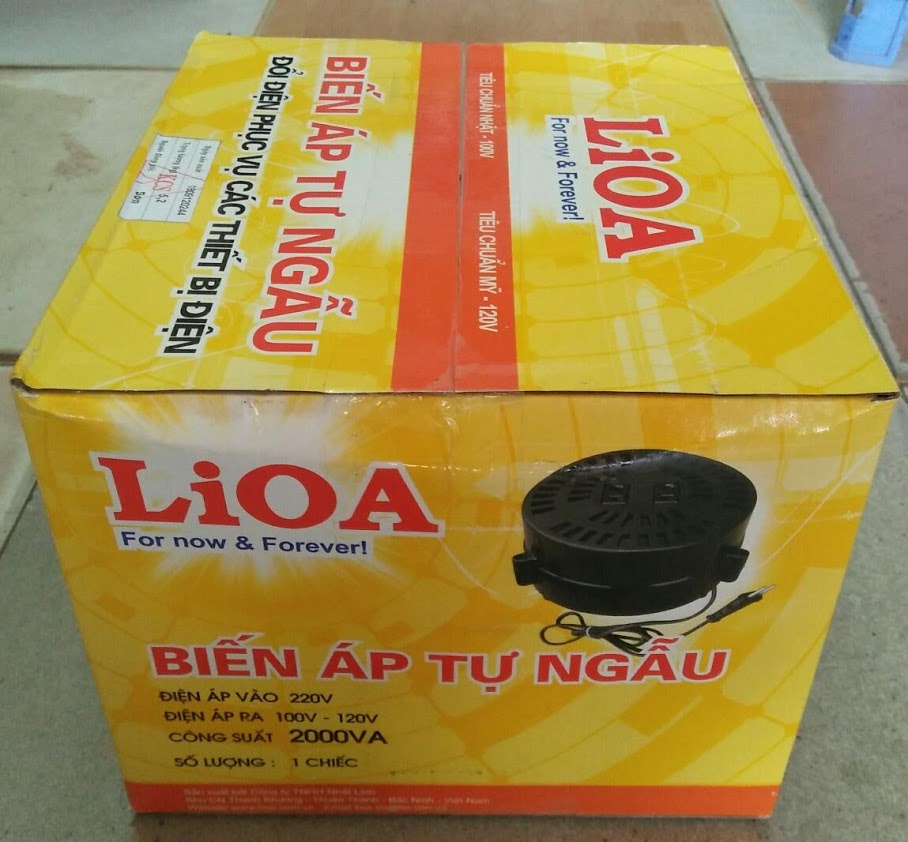 Bộ đổi nguồn 220v sang 100v - 120v lioa 2000va