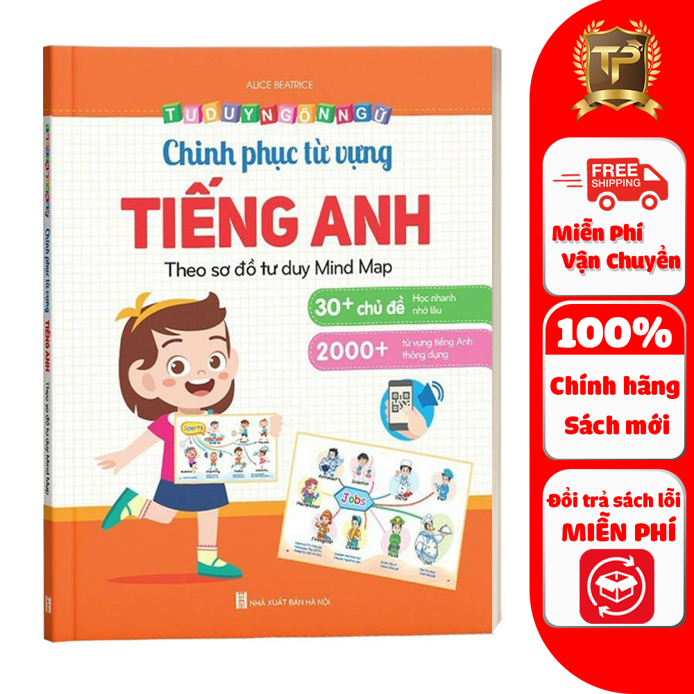 Sách - Chinh Phục Từ Vựng Tiếng Anh - Theo Sơ Đồ Tư Duy Mind Map (1 cuốn)