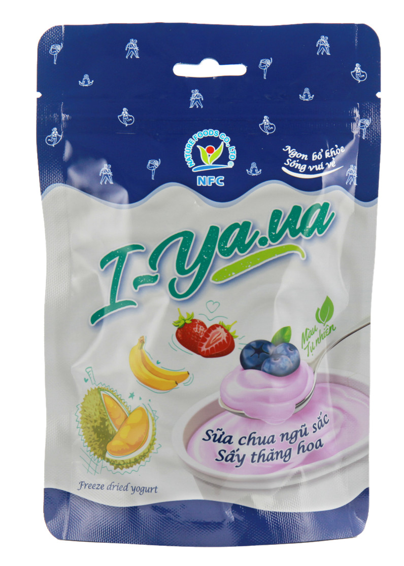Sữa chua khô - Sữa chua sấy lạnh cho bé ăn dặm I-Yaua 05 vị túi_ từ 20-30.09