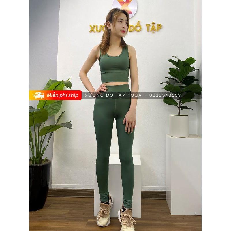 Cam kết ảnh thật 100% SET TẬP Yoga, Gym, Aerobic - Bộ tập yoga nữ lưng kín