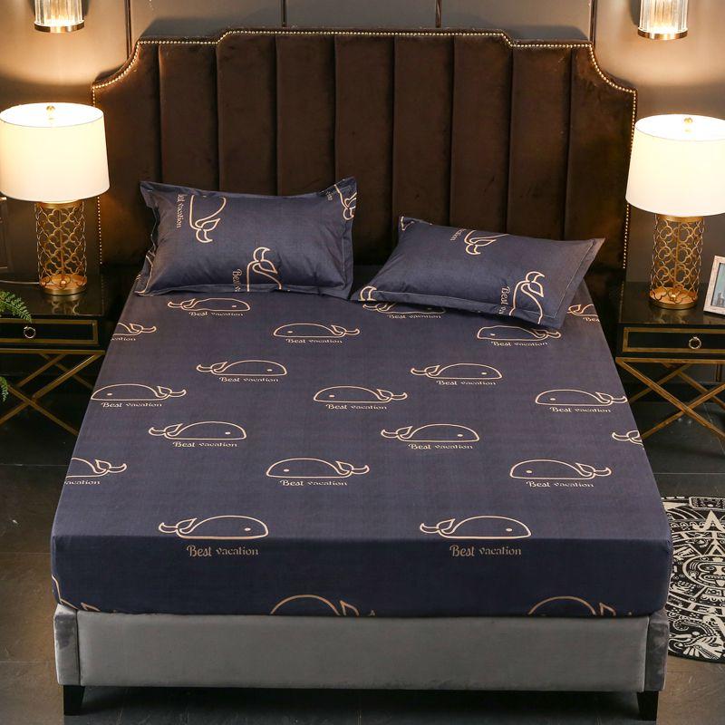 Chống Thấm Nước Bedsheet Drap Giường 2 Người Waterpro Nệm Lót Cặp Đôi Có Thể Điều Chỉnh Ga Giường 150 Ga Giường Nệm Bao 160x 200