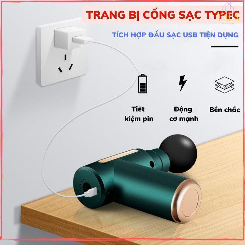 Máy Massage Mini 4 Đầu 6 Tốc Độ, Máy Massage Cầm Tay Sử Dụng Cho Cổ, Vai Gáy Toàn Thân Giúp Thư Giãn Hiệu Quả