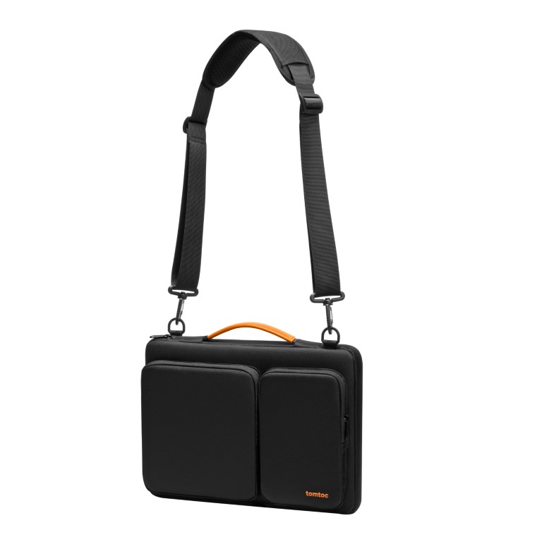 Túi đeo vai Tomtoc Versatile 360 cho Macbook Pro/Ultrabook 16 inch Black - Hàng chính hãng