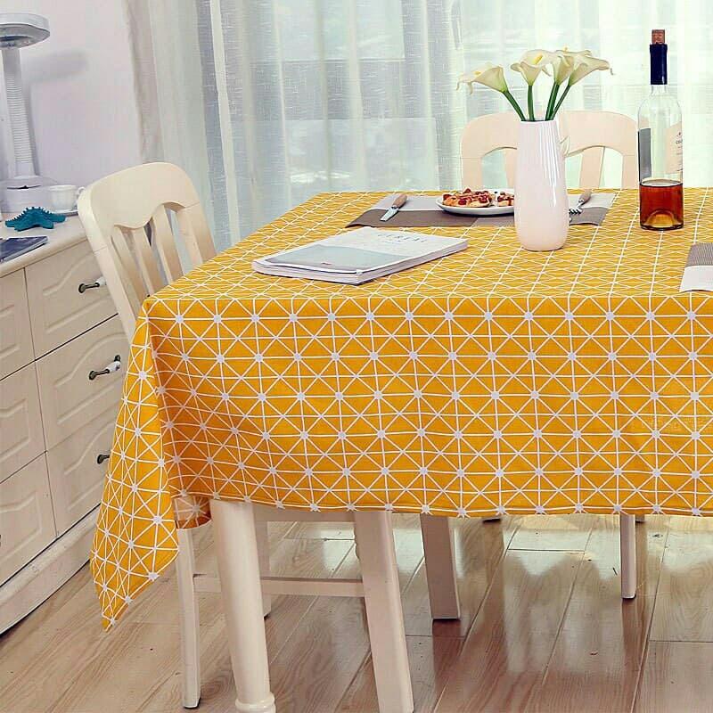 VẢI TRANG TRÍ/ VẢI PHÔNG NỀN/ VẢI CANVAS/VẢI BỐ Ô CỜ VÀNG