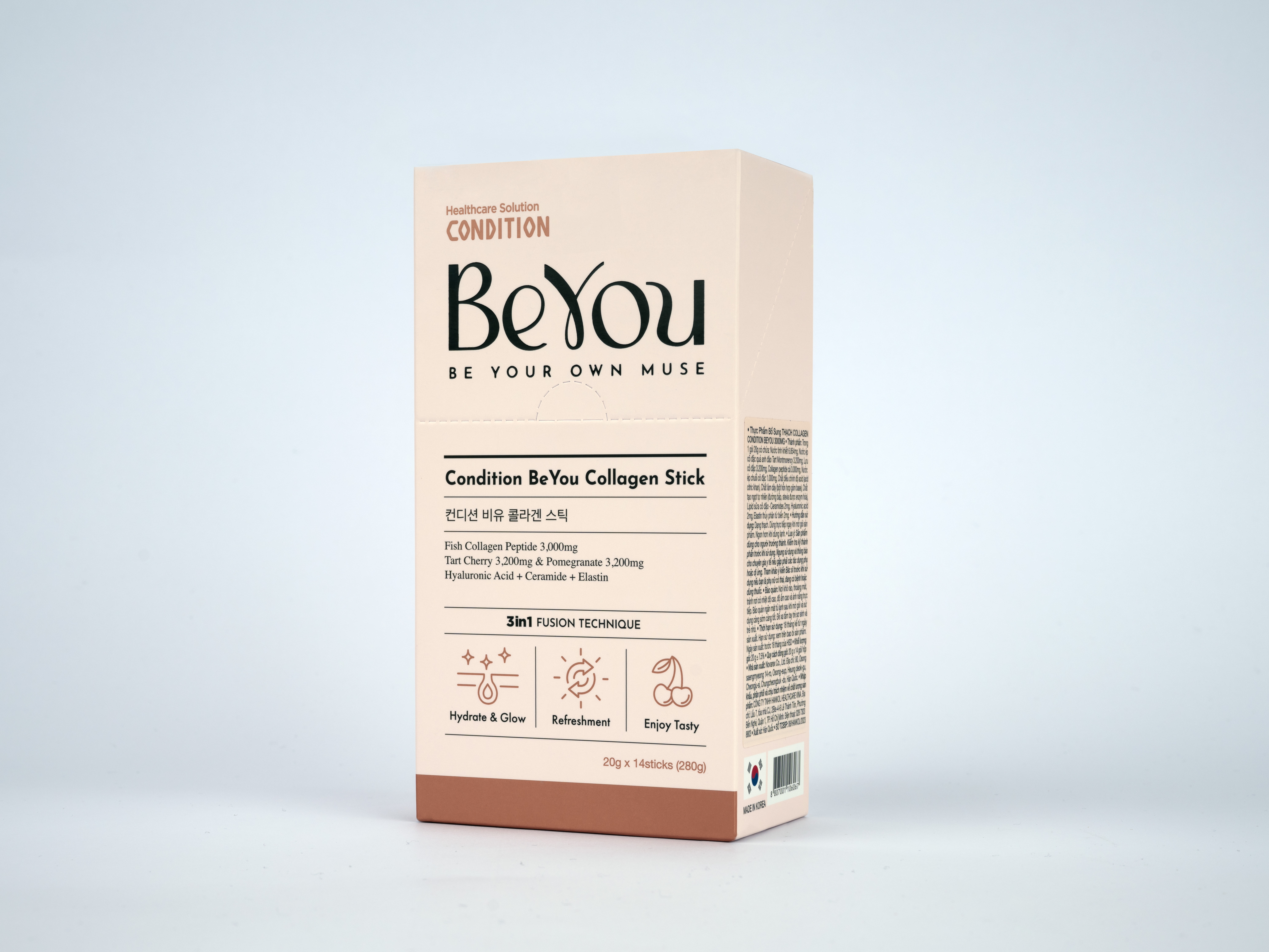 [Kolmar]Thực phẩm bổ sung Thạch Collagen BEYOU CONDITION STICK 3000MG Hộp 14 gói 20g