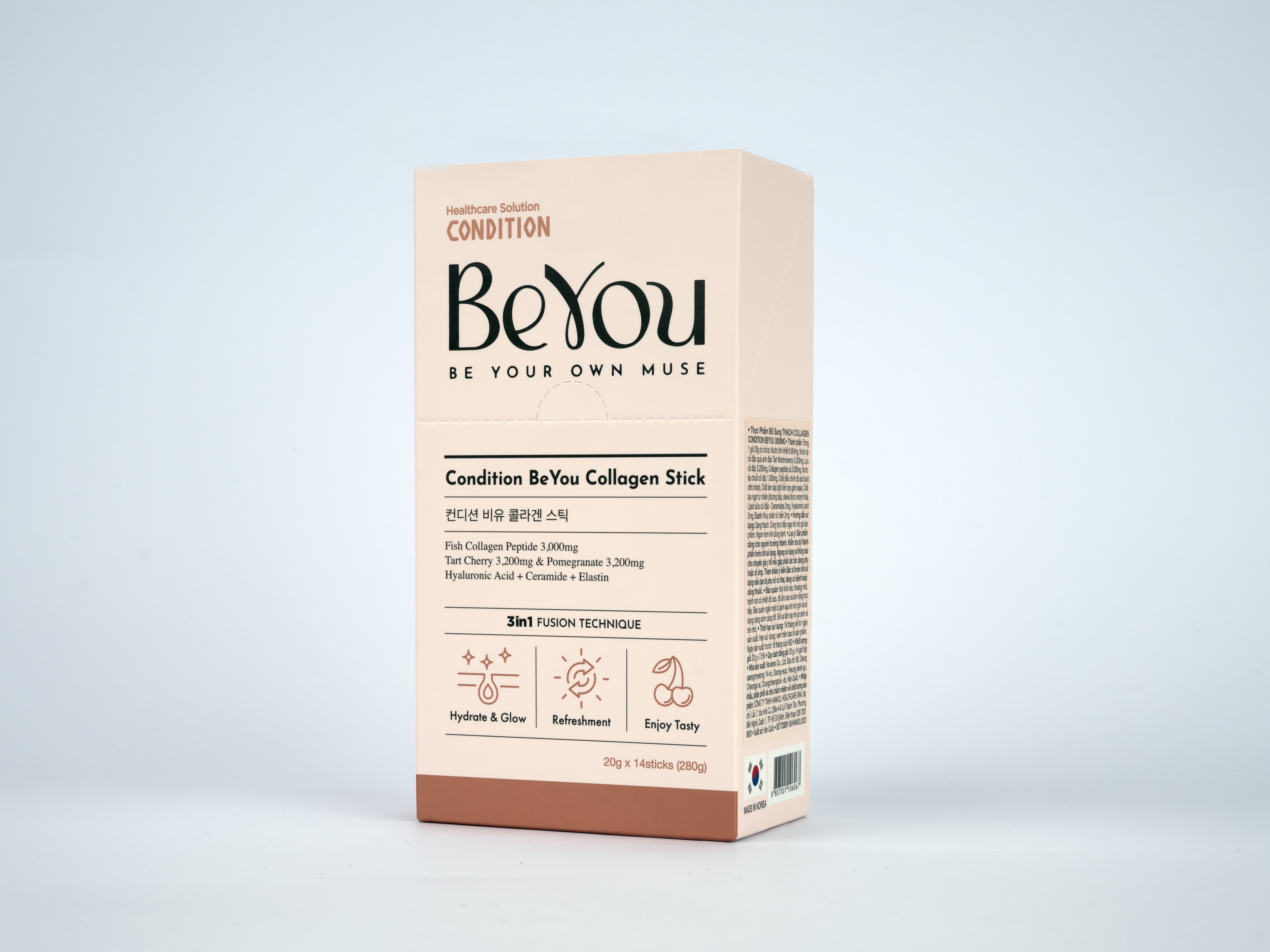 Thực phẩm bổ sung Thạch Collagen BEYOU CONDITION STICK 3000MG Hộp 14 gói 20g