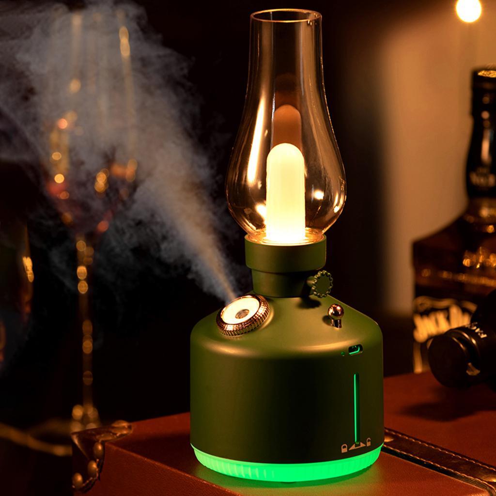 LED 280ml Air Humidifier  Essential Oil  Diffuser Night Light Green