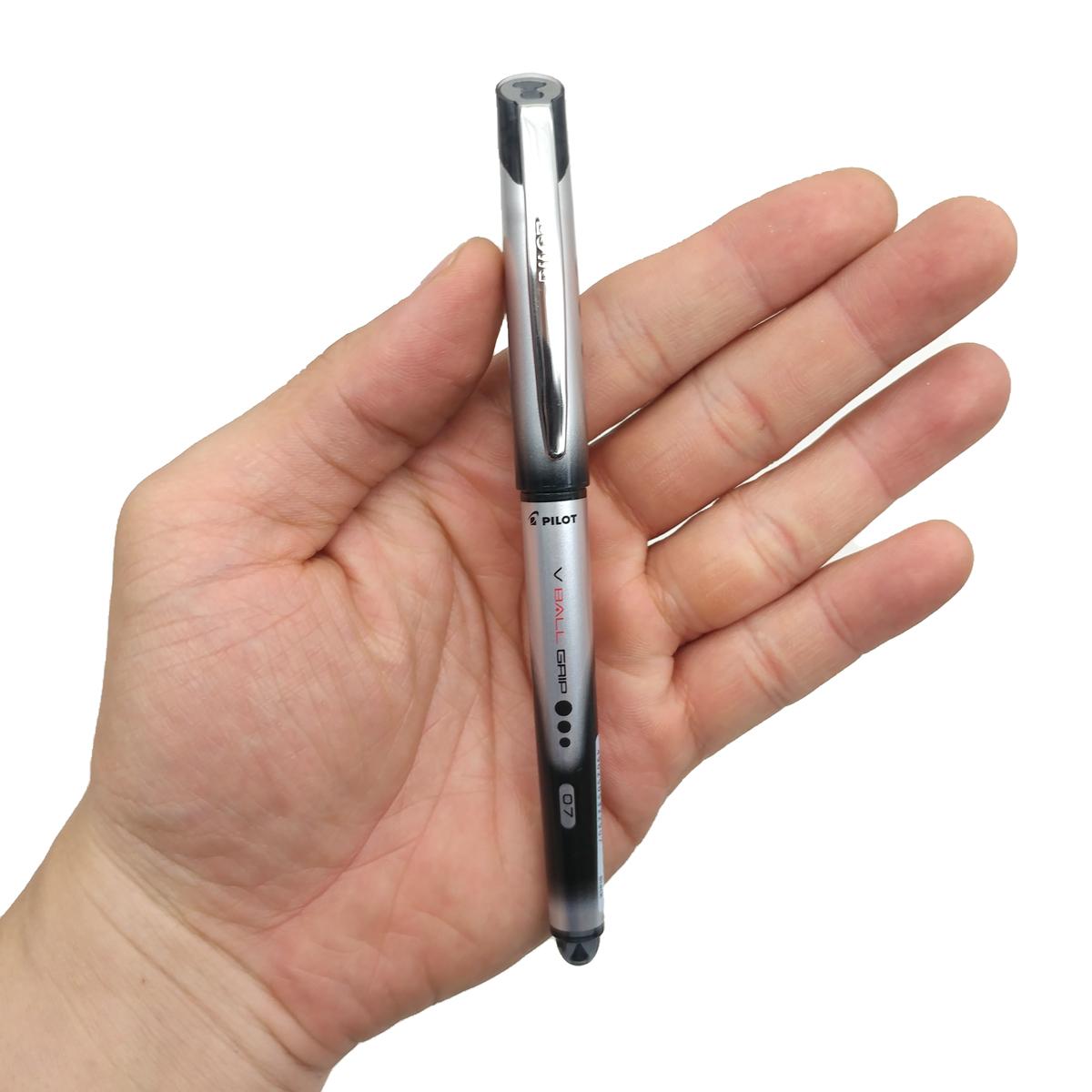 Bút Mực Nước Hi-Tech V Ball Grip 0.7 mm - Pilot BLN-VBG7-B - Mực Đen