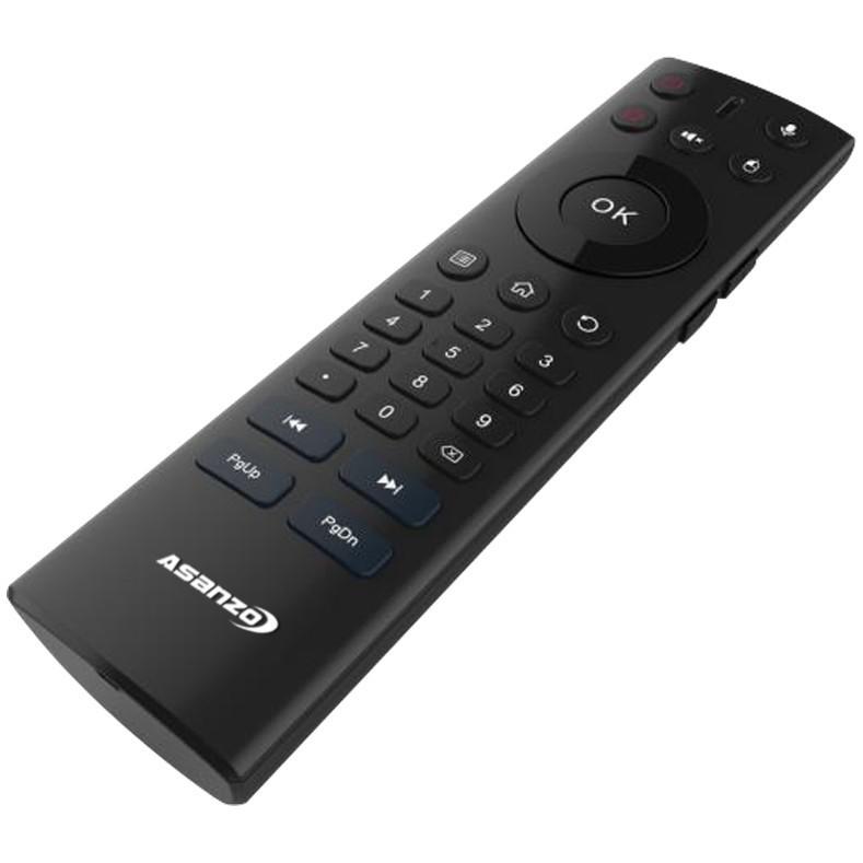 Remote điều khiển giọng nói kiêm chuột bay smart tivi Asanzo HD03C - Hàng Chính Hãng