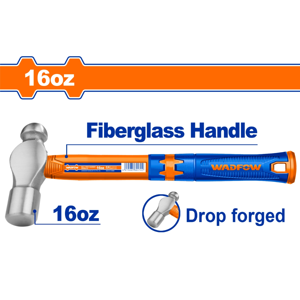 BÚA ĐẦU TRÒN 450G WHM5316 WADFOW - HÀNG CHÍNH HÃNG