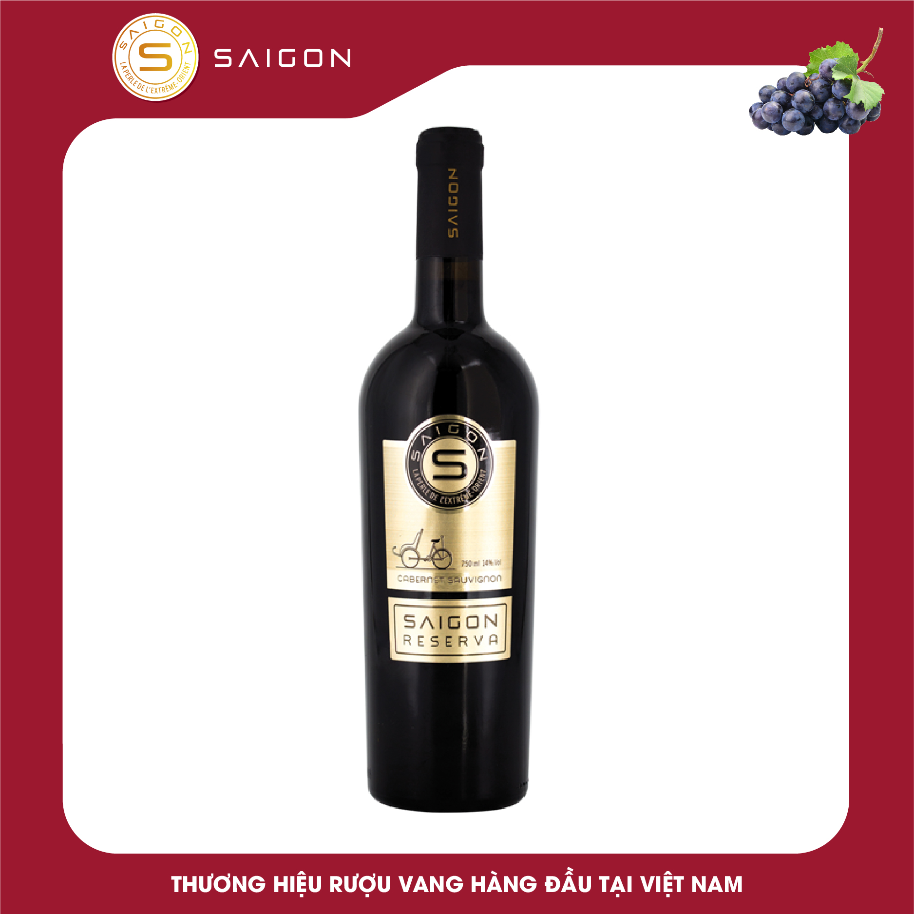 Rượu vang đỏ Saigon Reserva 750ml 14%