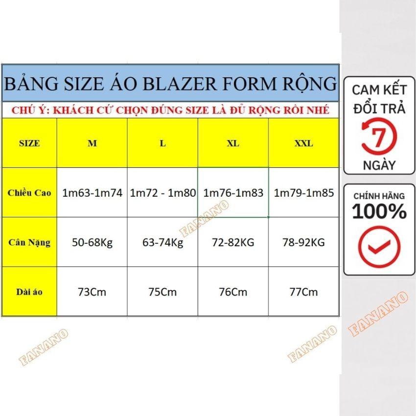 Áo Blazer nam dài tay, áo khoác Blazer phong cách Hàn Quốc FNAD61