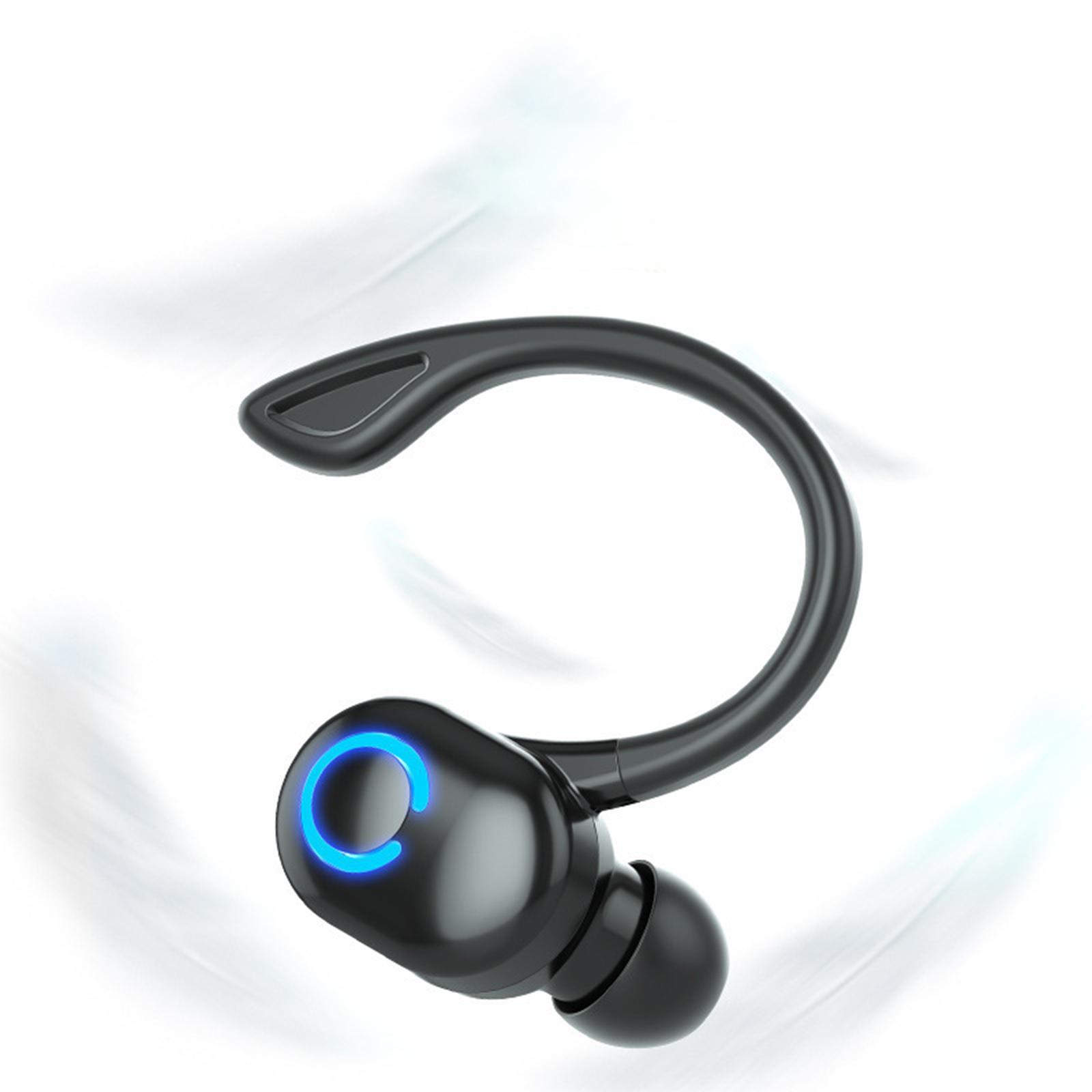 Single Wireless  Headset Sweatproof Stereo  PC Black-