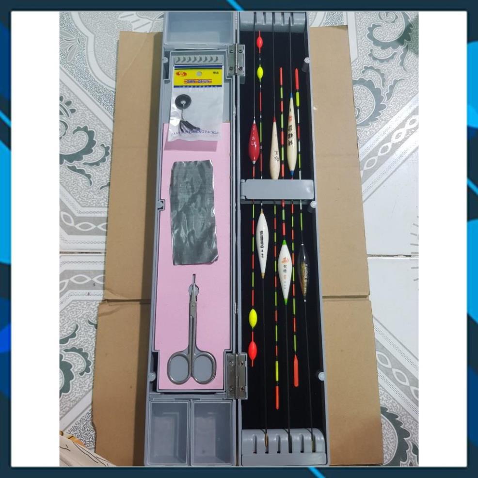 Combo hộp đựng phao câu cá Chuyên Đồ Câu Lure_ Hộp xám