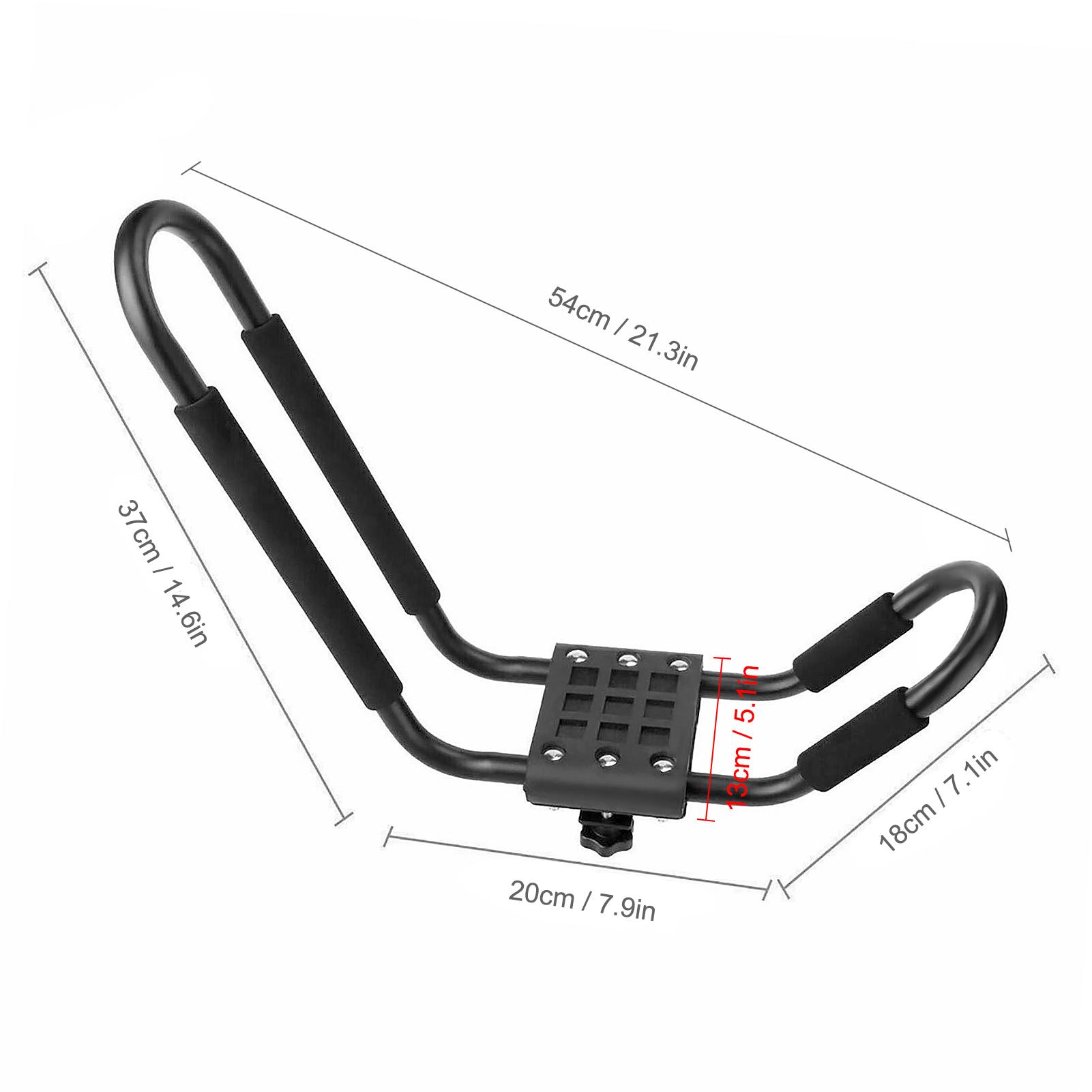 2 cặp Giá đỡ Kayak trên mái chèo thuyền Kayak Thuyền lướt ván trên mái nhà Giá treo trên mái cho xe tải Crossbars