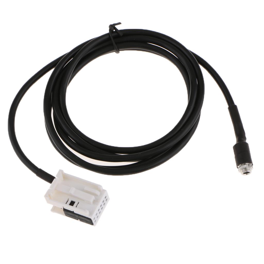 3.5mm Female Jack AUX AUDIO Cable Input Adapter