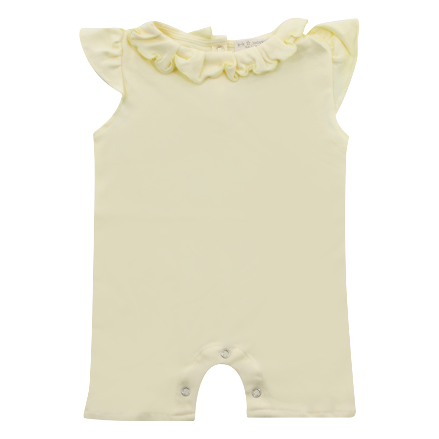 Bodysuit Bé Gái Ngắn In Hình K&K Babies And Kids BODY003 - Vàng Nhạt