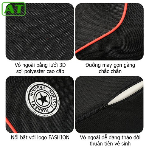 Gối tựa đầu xe hơi, ô tô chất liệu cao su non cao cấp V2.