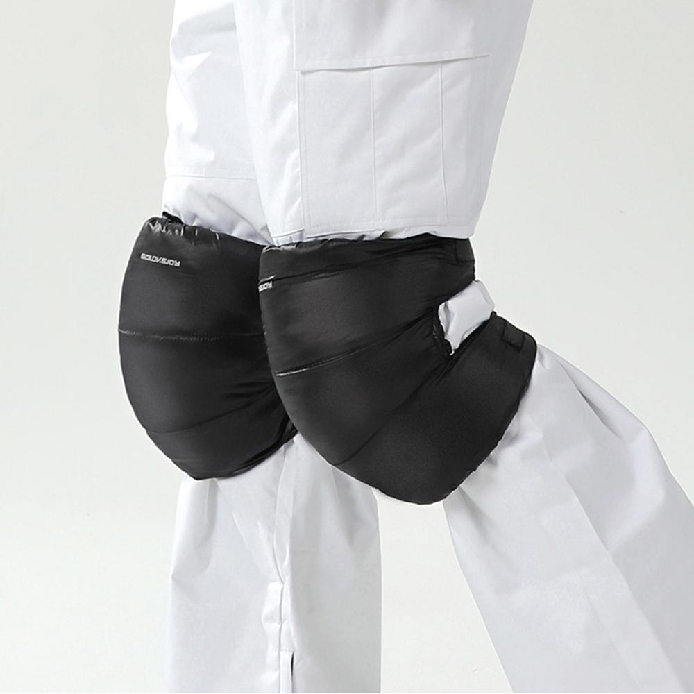 Golovejoy Winter Warm Down Filled Knee Pads for Men and Women Windproof Thermal Knee Braces Sleeves for Outdoor Cycling Running Skiing